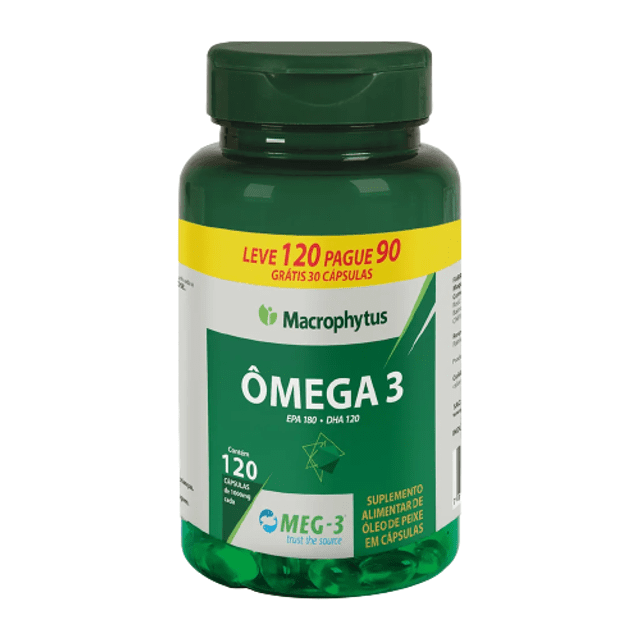 KIT 2x Ômega 3 MEG-3® EPA/DHA 120 softgels - Macrophytus