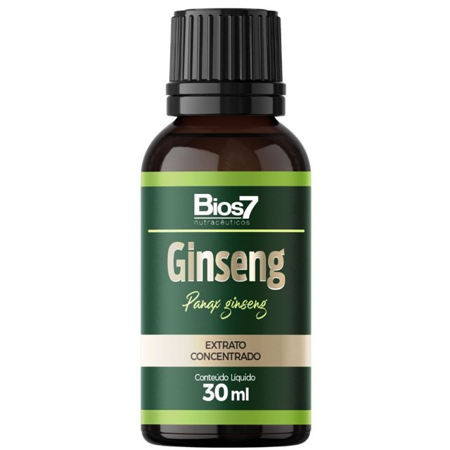 Ginseng em Gotas Extrato Concentrado 30ml - Bios7
