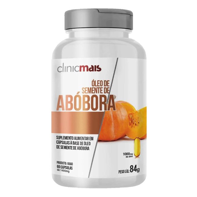 Óleo de Semente de Abóbora - 60 Caps CLINICMAIS
