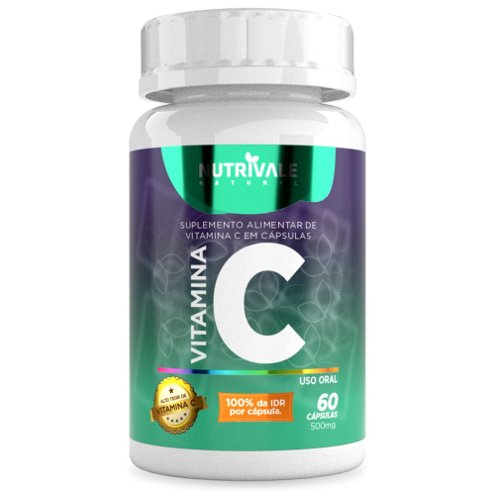 Vitamina C Ácido Áscorbico 400mg c/ 60 cápsulas - Nação Natural