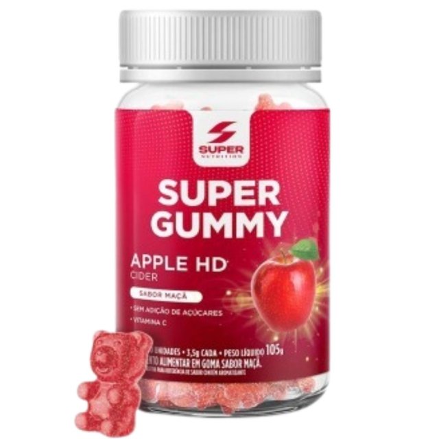Supper Gymmy Apple HD (Vinagre de Maçã) 30 gomas - Desinchá