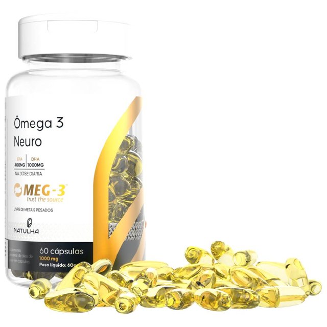 Ômega 3 NEURO MEG-3® 20% / 50% 60 Softgels - Natulha