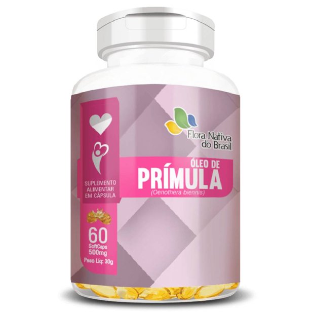 Óleo de Prímula 500mg 60 Cápsulas - Flora Nativa | Natulha