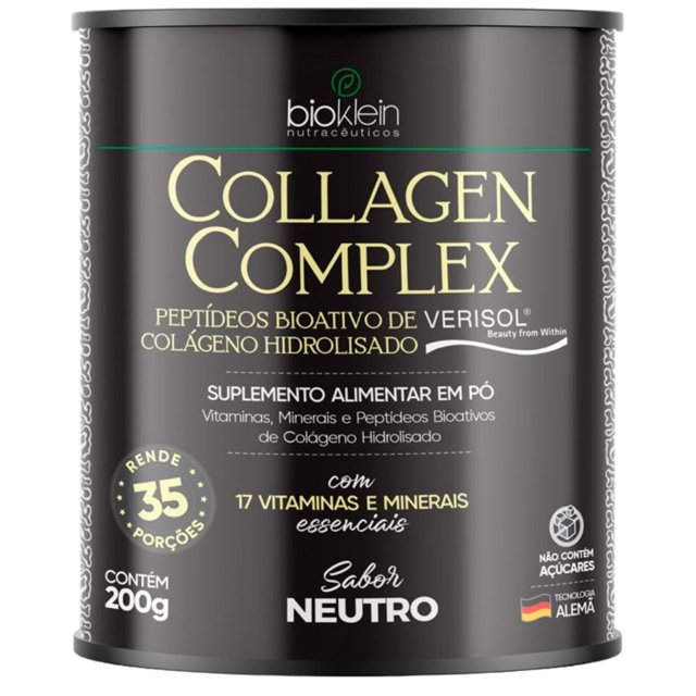 Collagen Complex ( Colágeno Hidrolisado, Verisol e Vitaminas) 200g - Bioklein