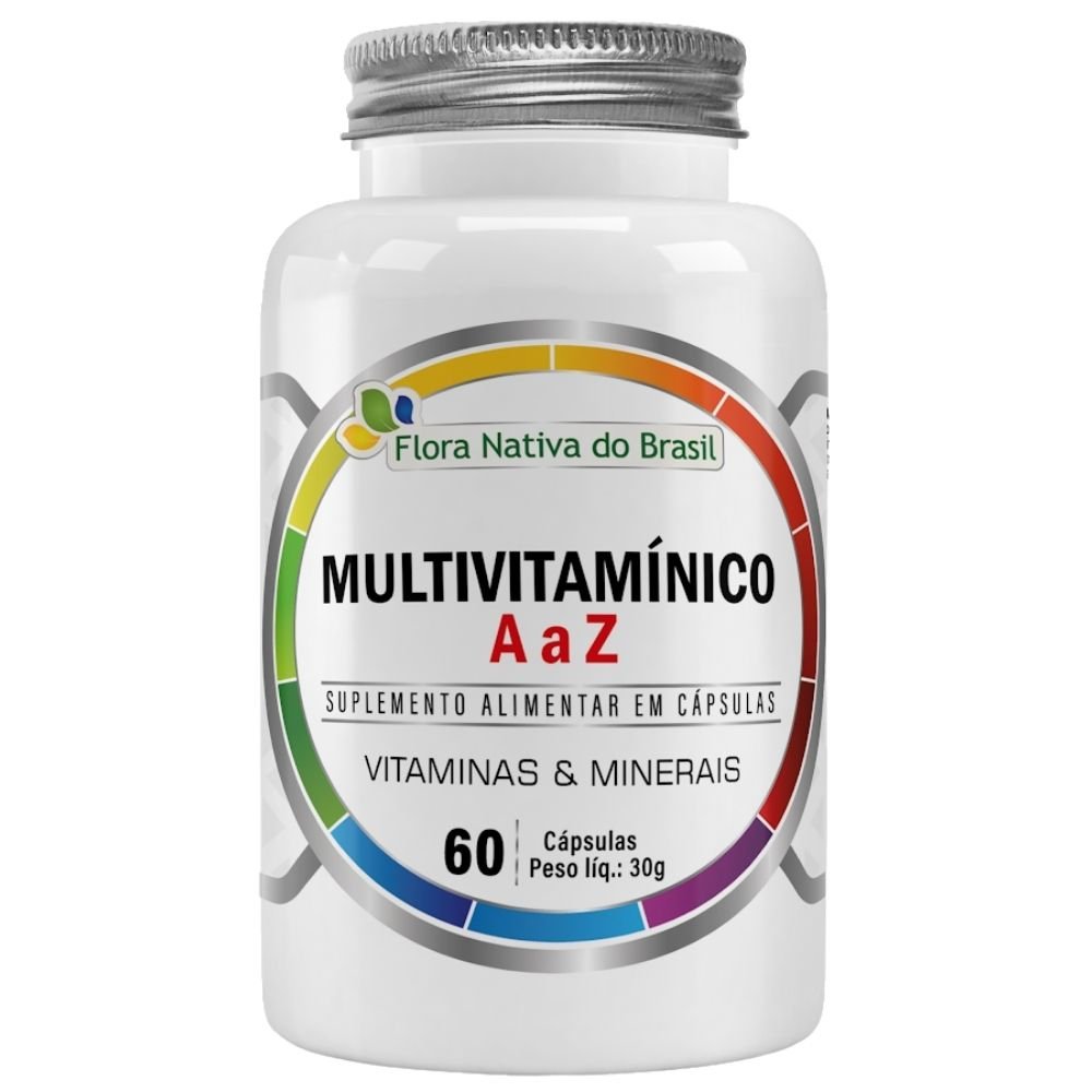 Multivitamínico A a Z 500mg 60 Cápsulas - Flora Nativa | Natulha