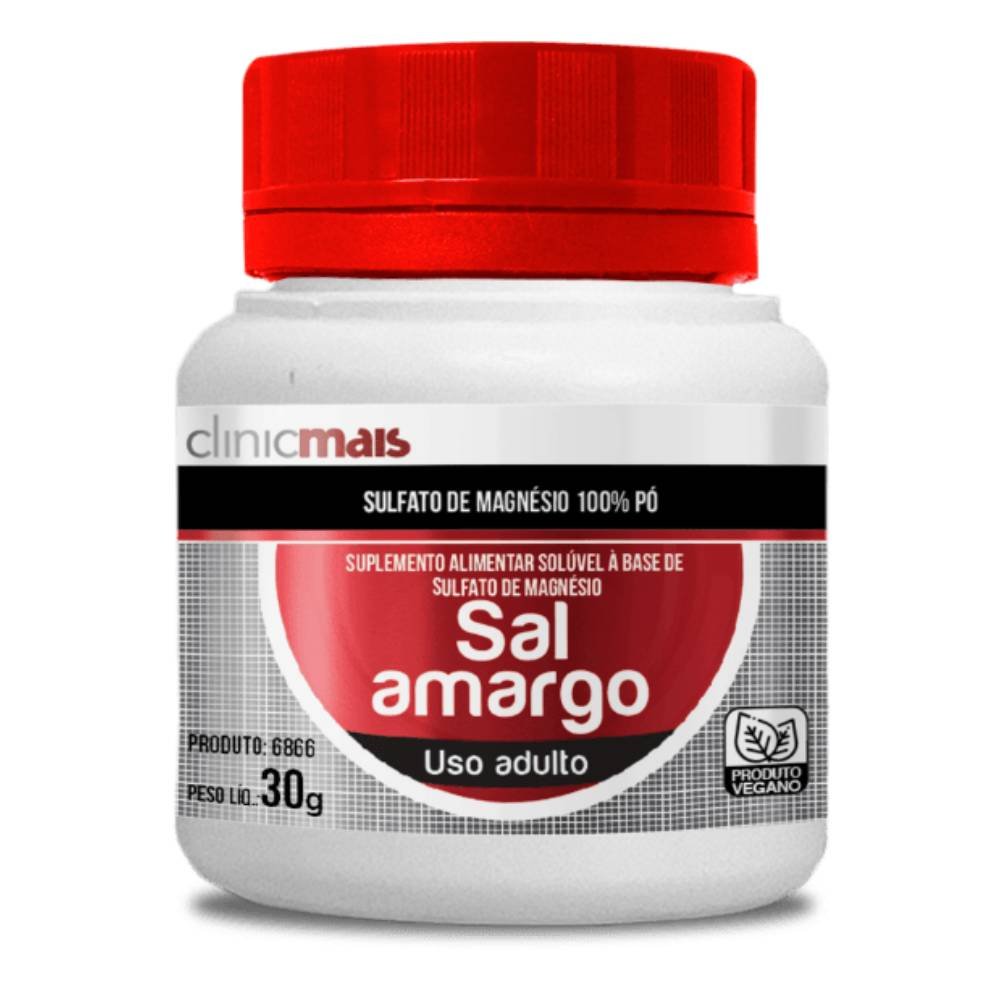 Sal Amargo (Sulfato de Magnésio) 30g - Clinicmais | Natulha