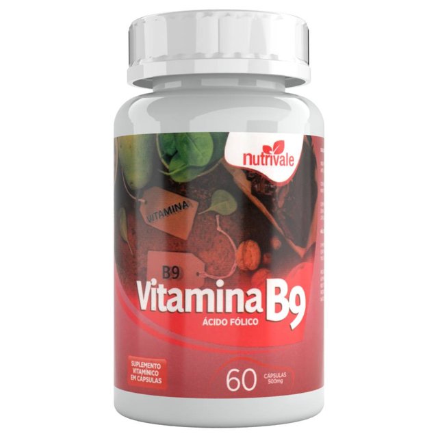 Vitamina B9 (Ácido Fólico) 60 cápsulas - Nutrivale