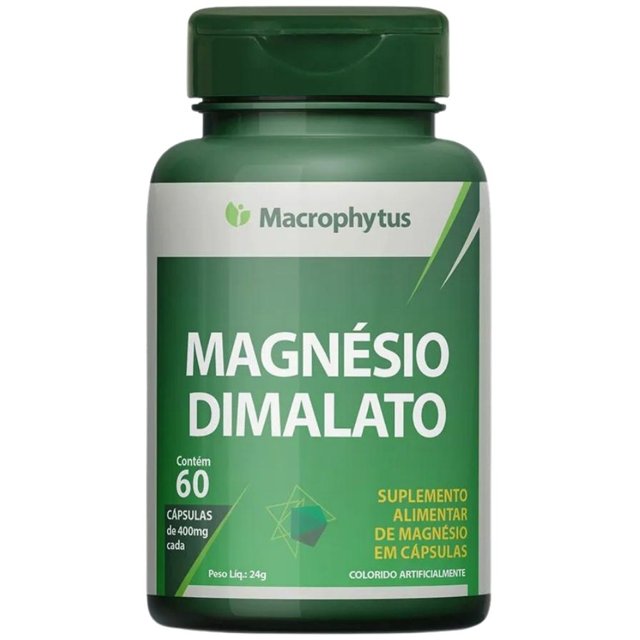 Magnésio Dimalato 210mg 60 cápsulas - Macrophytus