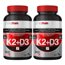 KIT 2x Vitamina k2 + Vitamina D3 30 cápsulas - Clinicmais