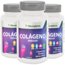 KIT 3X Colágeno Hidrolisado + Vitamina C, Zinco e Selênio 1200mg 120 cápsulas - Macrophytus