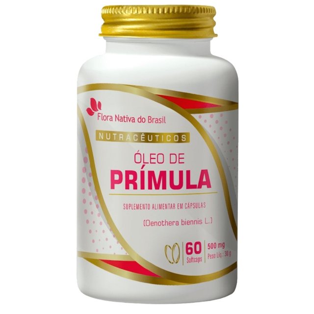 Óleo de Prímula 500mg 60 Cápsulas - Flora Nativa | Natulha