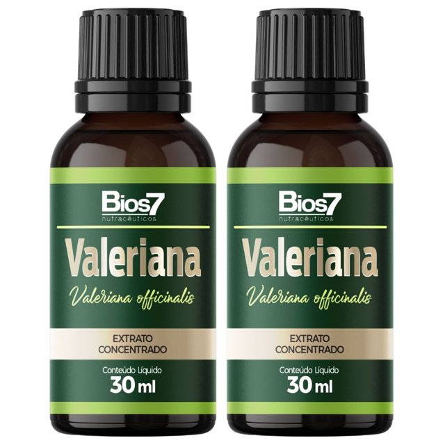 KIT 2X Valeriana em gotas Extrato Concentrado 30ml - Bios7