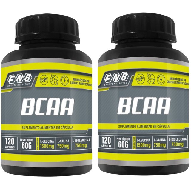 KIT 2X BCAA 2:1:1 120 cápsulas - FNB Sports