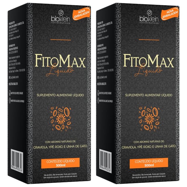 KIT 2X FitoMax (Ypê Roxo, Unha de Gato e Camomila) 500ml - Bioklein
