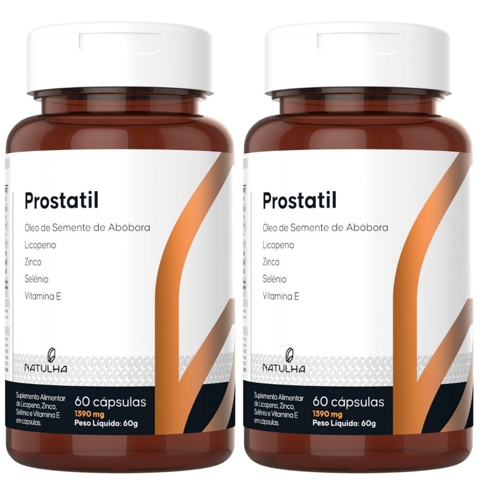 KIT 2X Prostatil (Semente de Abóbora, Licopeno, Zinco, Selênio ...