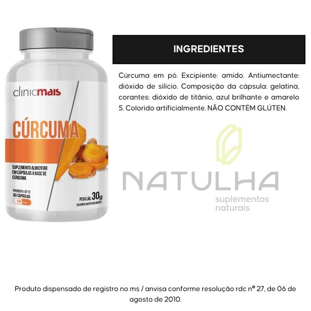 Comprar Curcuma 60 Capsulas com Melhor Preço