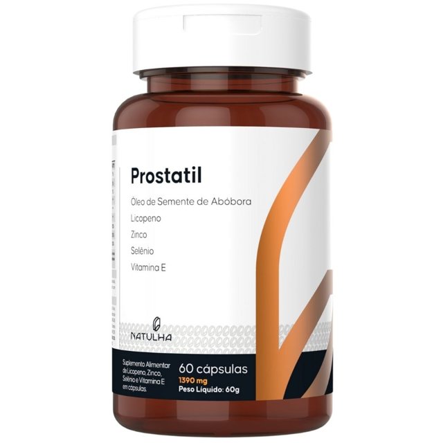 Prostatil (Semente de Abóbora, Licopeno, Zinco, Selênio, Vitamina E) - Natulha