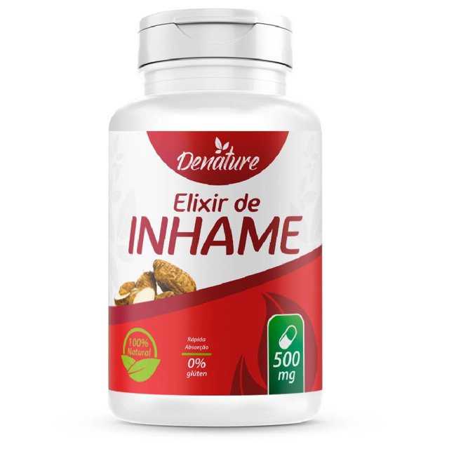 Elixir de Inhame 500mg 100 cápsulas - Denature