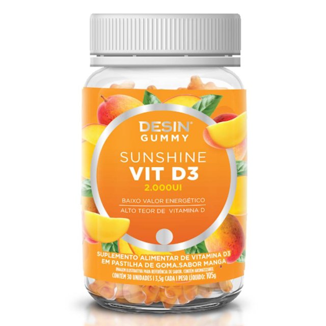 Vitamina D3 Gummy 30 gomas - Desinchá