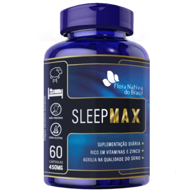 KIT 2X SleepMax Triptofano, Magnésio e Vitaminas 60 cápsulas - Flora Nativa