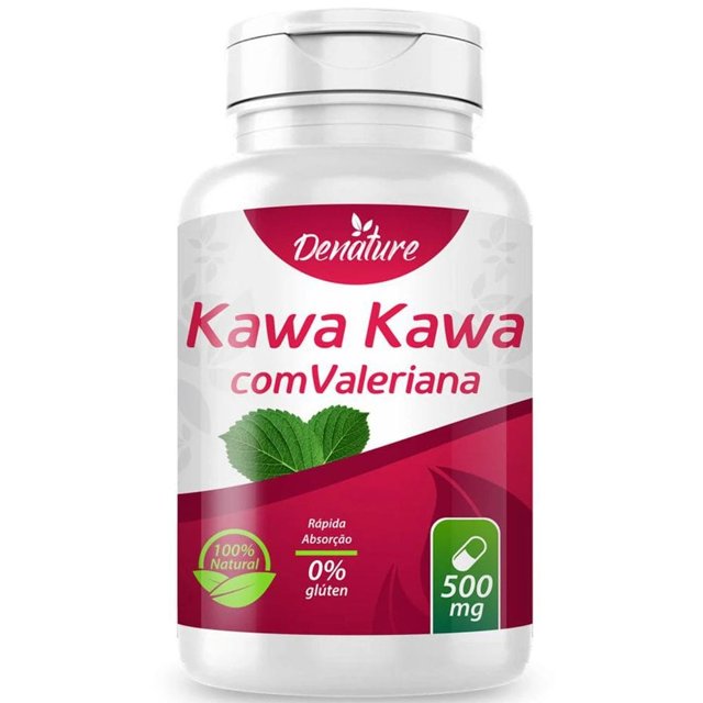 Kawa Kawa com Valeriana 100 cápsulas - Denature