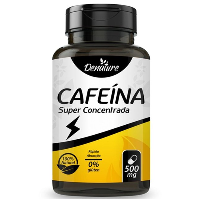 Cafeína Super Concentrada 100 cápsulas - Denature