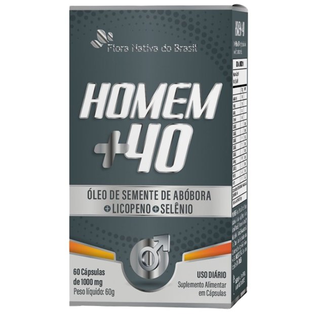 Homem +40 60 Cápsulas - Flora Nativa | Natulha