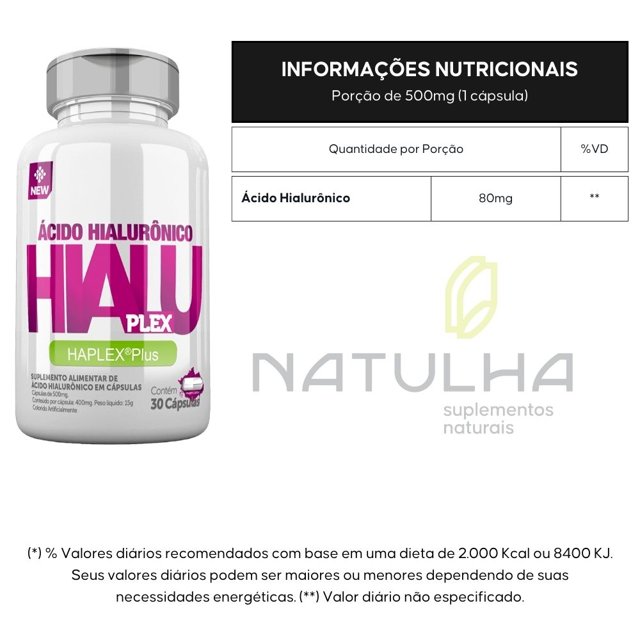 KIT 2X HialuPlex ( Ácido Hialurônico HAPLEX® Plus) 30 cápsulas - Nutrends