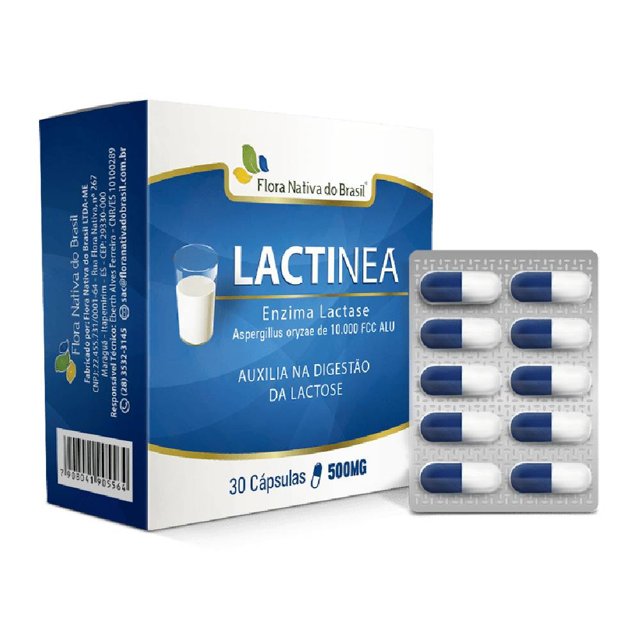 LACTINEA ( Enzima Lactase) 500mg 30 cápsulas - Flora Nativa