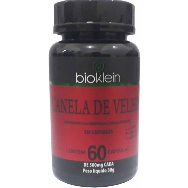 Canela de Velho 500 mg 60 cápsulas - Bioklein