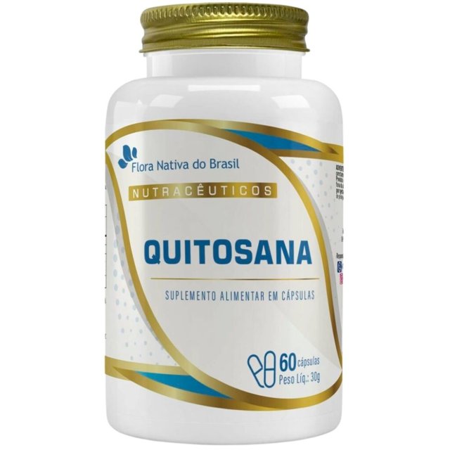 KIT 3X Quitosana 500mg 60 Cápsulas - Flora Nativa | Natulha