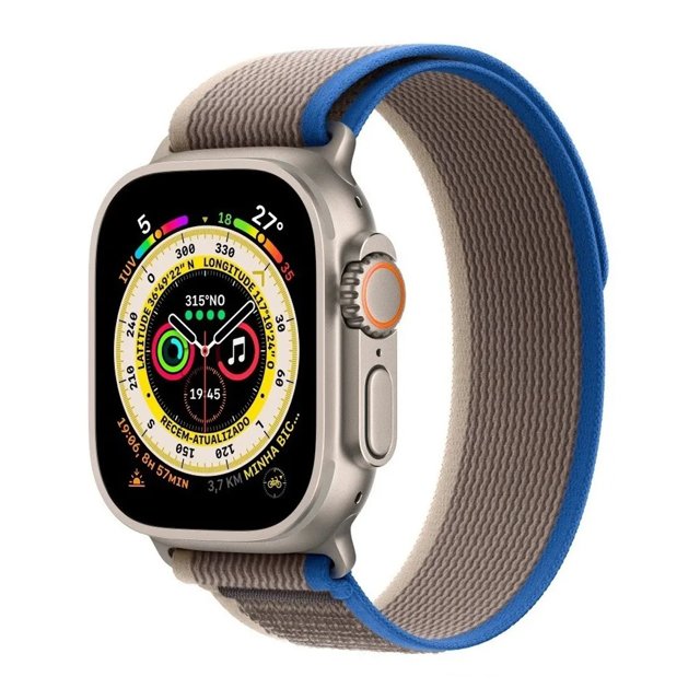 Pulseira de Nylon Nova compatível com Apple Watch Series 42mm / 44mm / 45mm  / 49mm