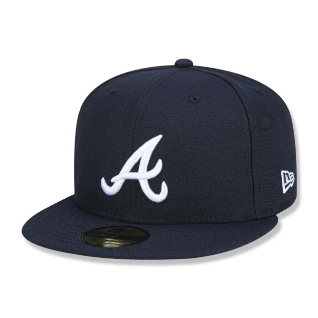 Atlanta Braves ブラック ニューエラ 5950 Boné Fitted 59FIFTY (5950) New era Atlanta Braves Marinho (Navy