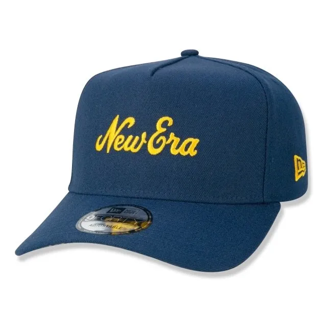 Boné New Era 940 AF Snapback MODERN CLASSIC PLAID OSB Marinho logo amarelo