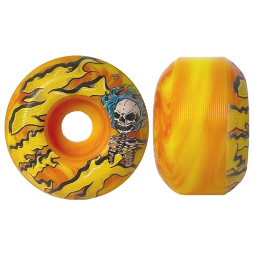 roda-milk-55-burning-skull-laranja-e-amarela