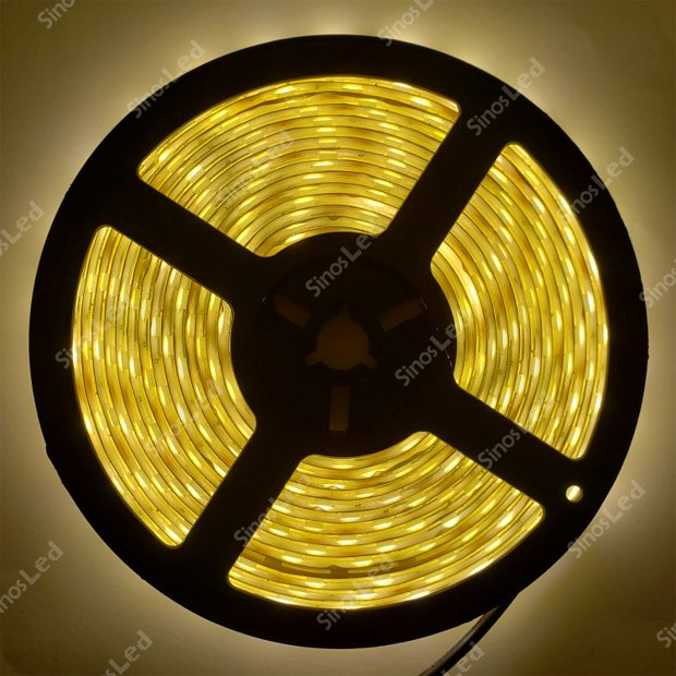 FITA LED BRANCA QUENTE 36W 5050 IP65 5 METROS SEM FONTE