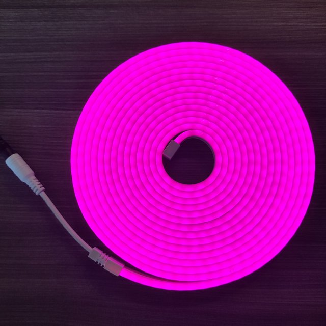 Fita LED Neon Roxo Flexivel 12v - 5 Metros sem fonte
