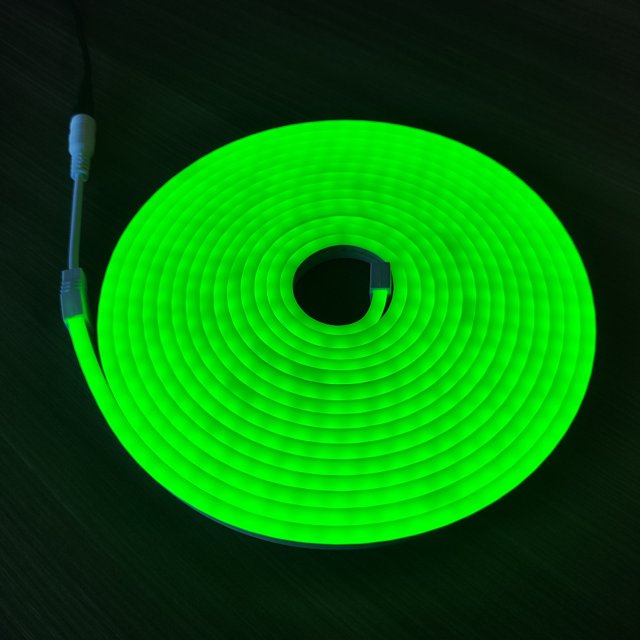 Fita LED Neon Verde Flexivel 12v - 5 Metros sem fonte