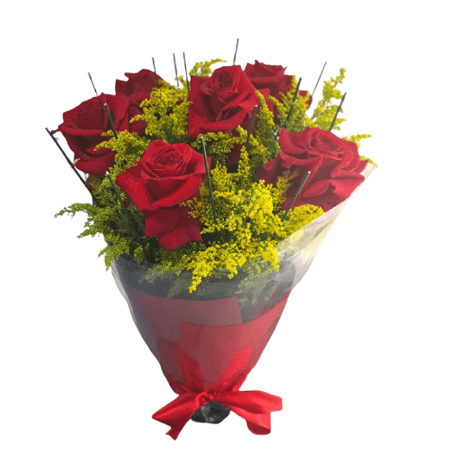 Buquê com 6 rosas colombianas - Preço Buquê com 6 rosas colombianas -  Comprar Buquê com 6 rosas colombianas | Elis Flores e Presentes Ltda