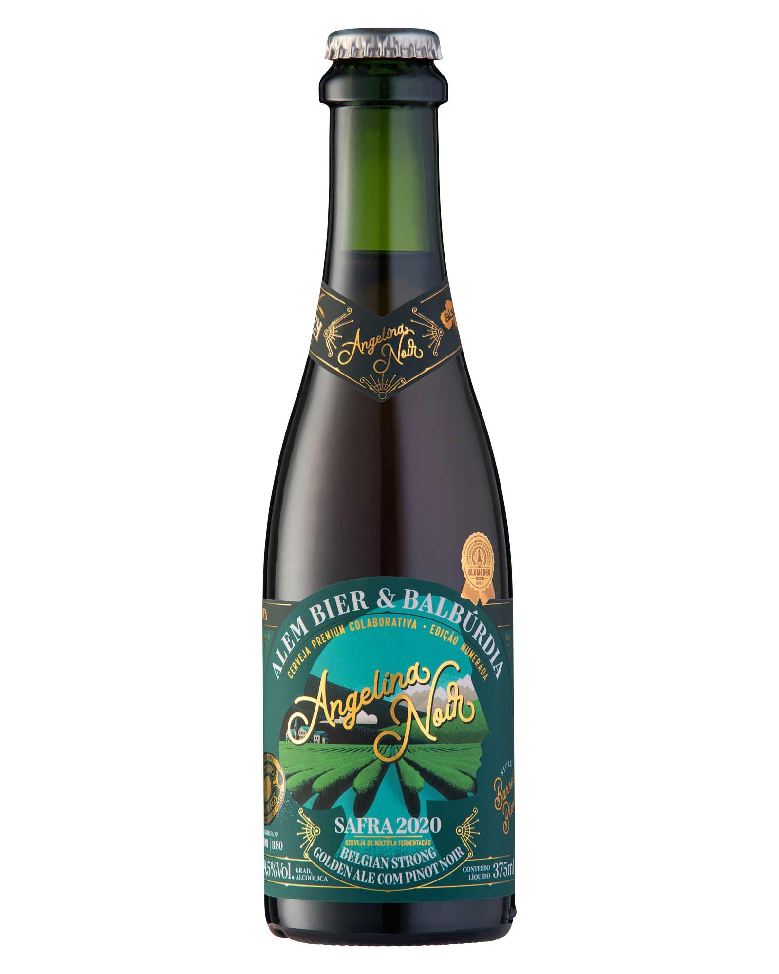 Cerveja Alem Bier Angelina Noir Safra 2020 375 ml (Colab Balbúrdia  Cervejeira) | Monte Reale