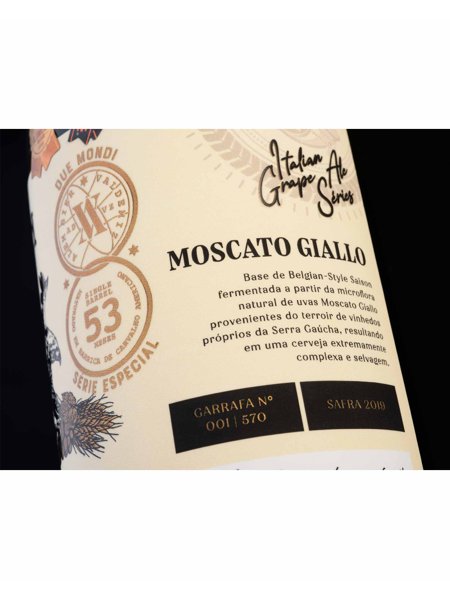 Cerveja Alem Bier Moscato Giallo Safra 2019 375 ml (Italian Grape Ale Series)