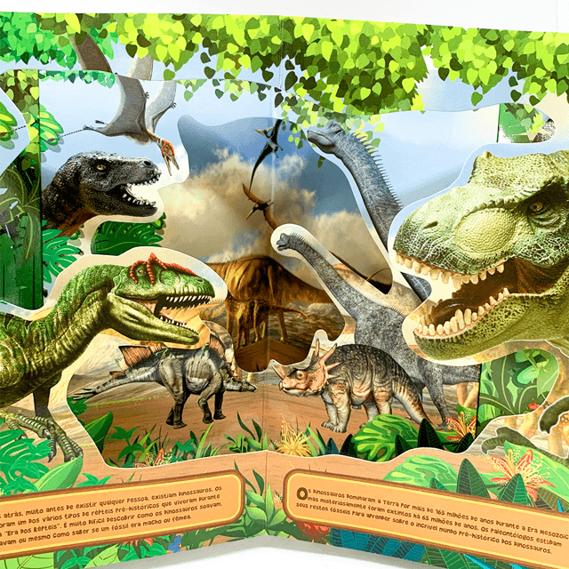 Incríveis Dinossauros - Livro 3D Carrossel - Infantil | Livraria Enjoy