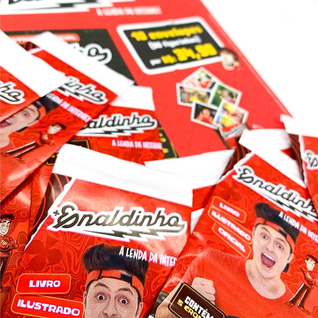 Livro - KIT ÁLBUM DO ENALDINHO + 50 FIGURINHAS: A LENDA DA