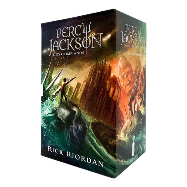 Box Percy Jackson E Os Olimpianos Rick Riordan 5 Livros Livraria