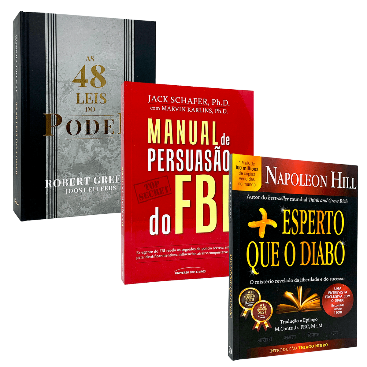 赤本 As 48 Leis do Poder + Manual de Persuasão do FBI + Mais Esperto