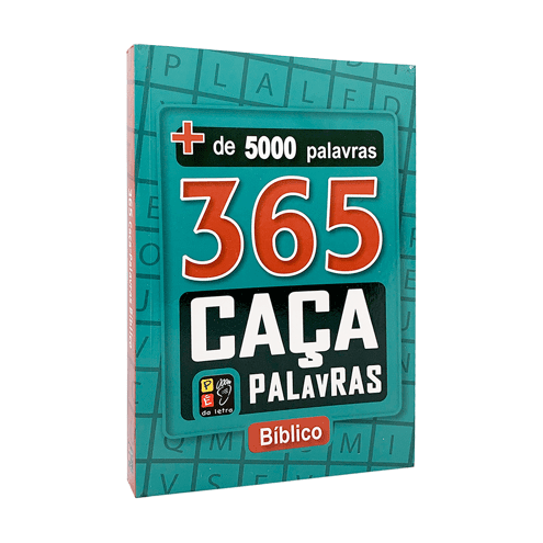 Livro 365 Caça-Palavras Bíblico - Livraria Com Cristo