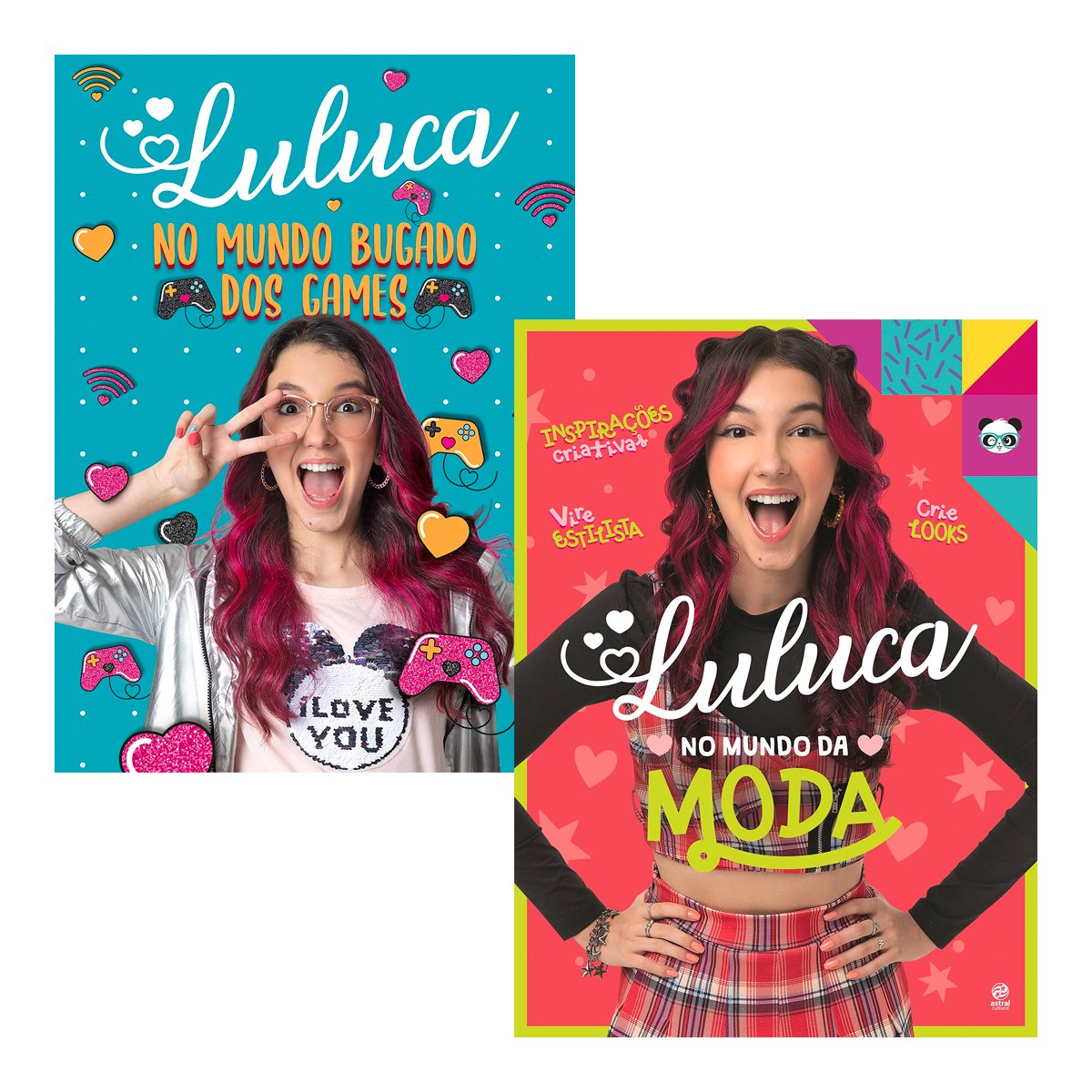 Luluca - Mundo Da Moda + Mundo Bugado Games - Kit 2 Livros