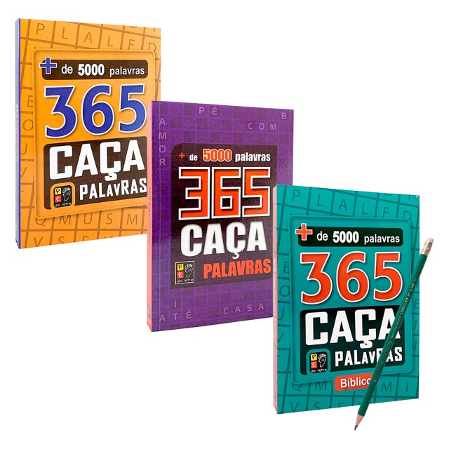 365 Caça-palavras Bíblico + De 5000 Palavras - Livro Físico