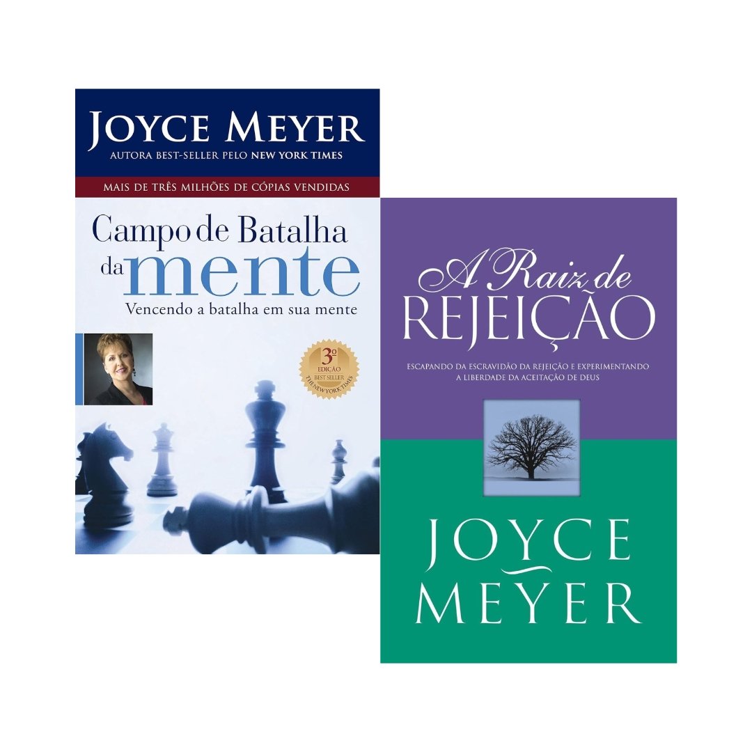 Campo De Batalha Da Mente + A Raiz Da Rejeição - Joyce Meyer - 2 Livros ...