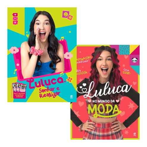 Luluca - No mundo da moda + Cartela de adesivos Transfer